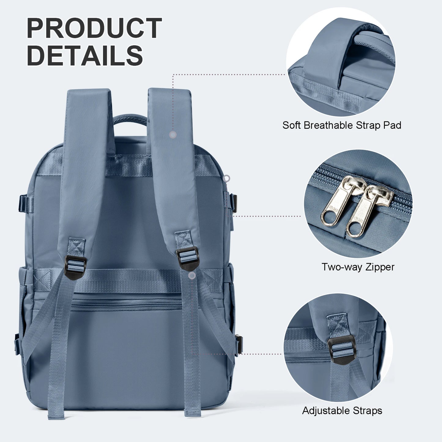 Laptop Bag Travel Backpack for Women Large Capacity Easyjet Carry-Ons 45X36X20 Backpack Ryanair 40X20X25, Men'S Cabin Backpack