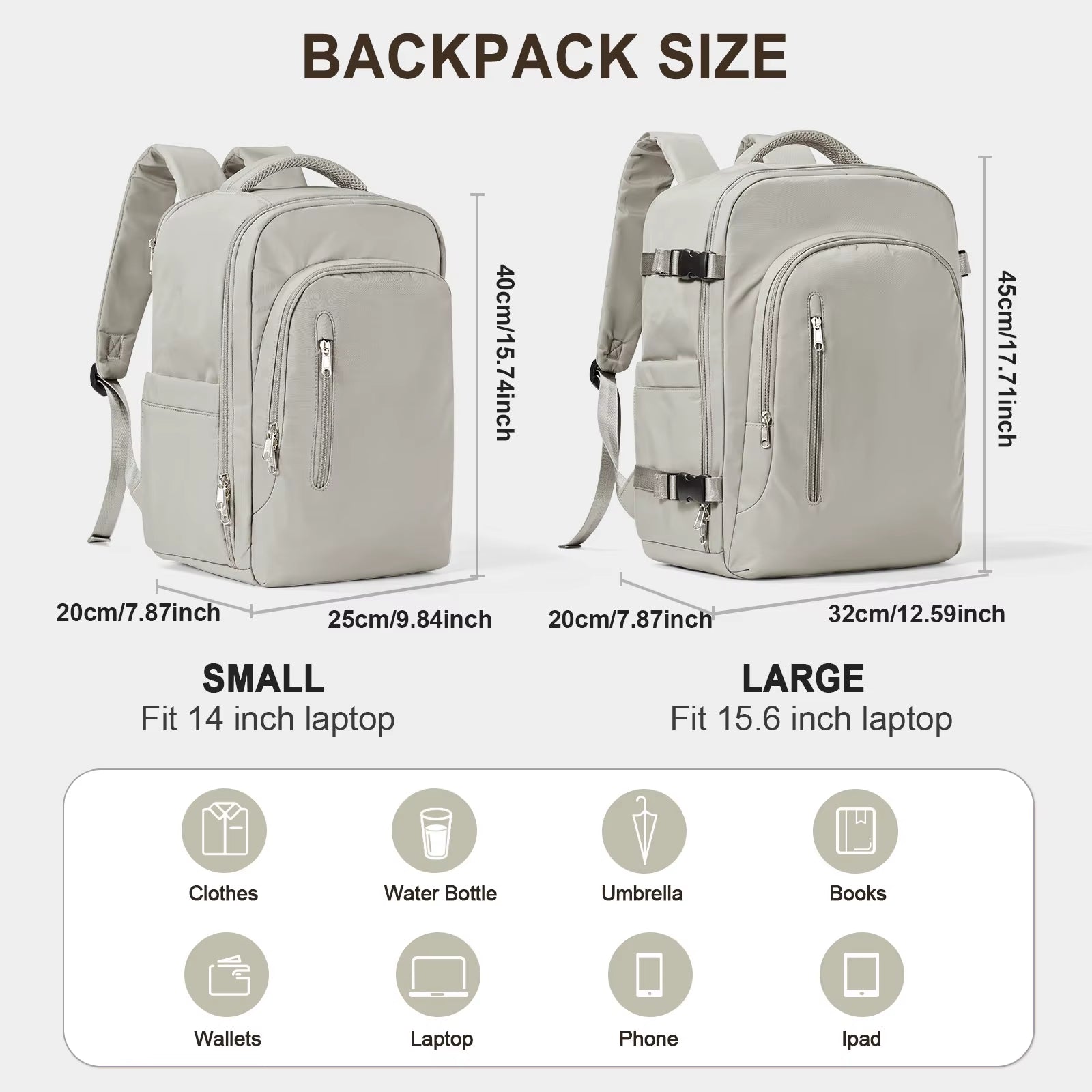 Laptop Bag Travel Backpack for Women Large Capacity Easyjet Carry-Ons 45X36X20 Backpack Ryanair 40X20X25, Men'S Cabin Backpack